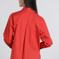 Camicia in cotone con bottoni dorati
