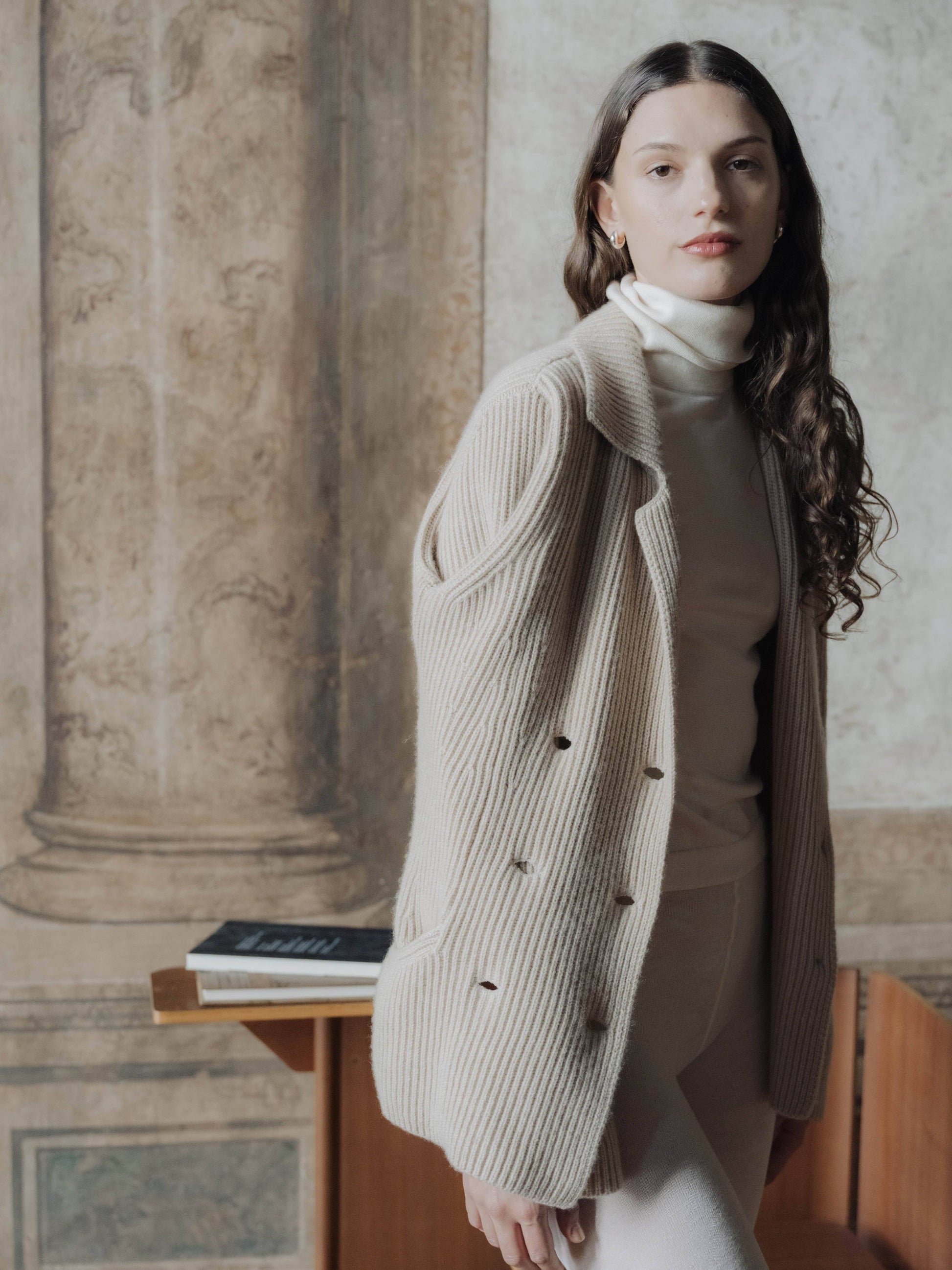 Giacca doppiopetto Bar in puro cashmere
