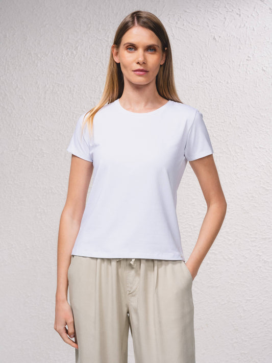 T-shirt basic a maniche corte girocollo