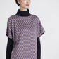 Maglione jacquard a rombi dalla vestibilità rilassata