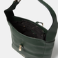 Borsa a spalla in ecopelle con dettagli metallici