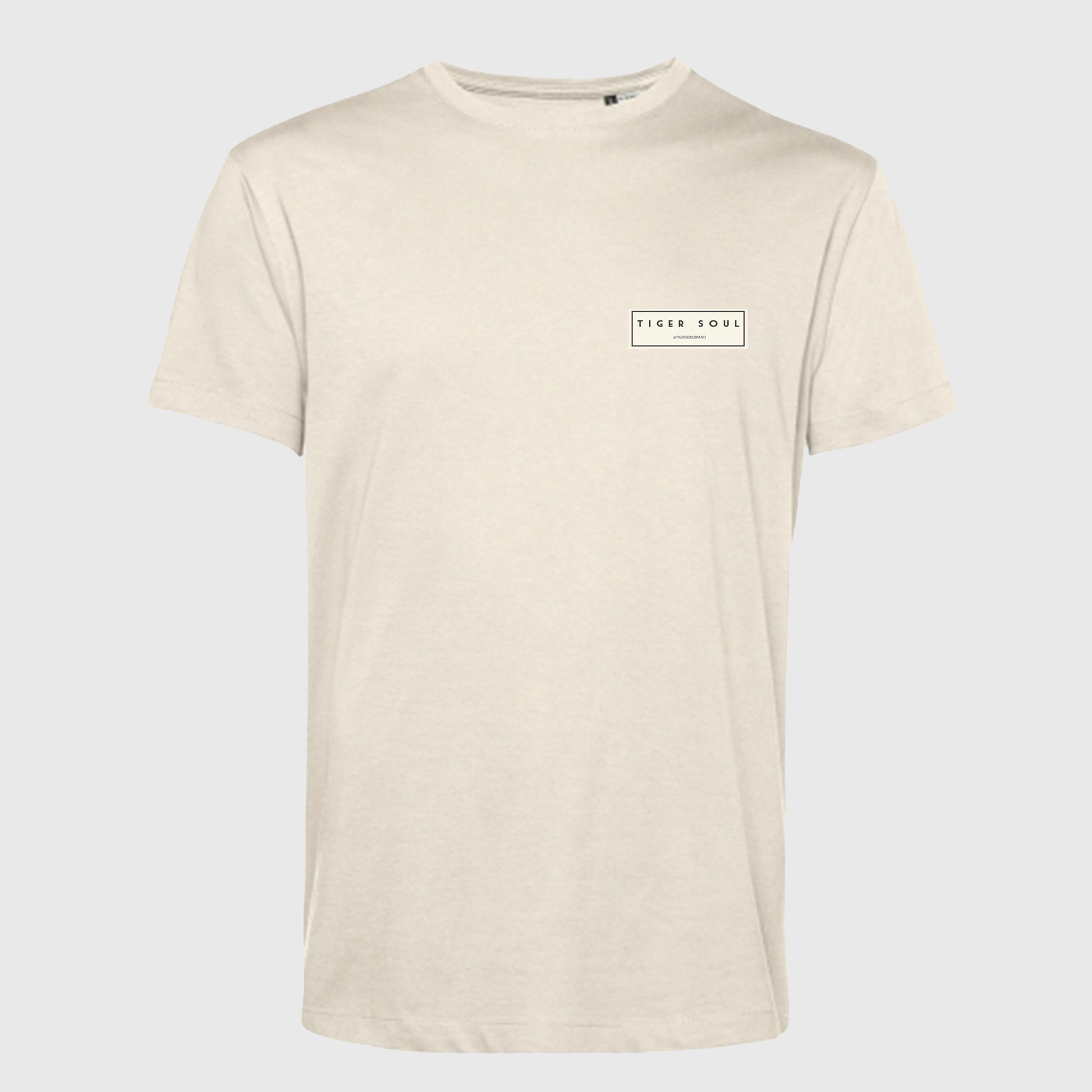 T-shirt classica oversize off white unisex in cotone biologico