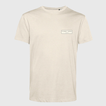 T-shirt classica oversize off white unisex in cotone biologico