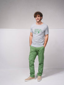 T-shirt in cotone con stampa messaggio