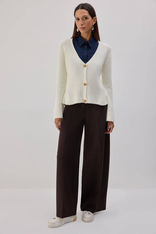 Sottoveste in popeline con colletto