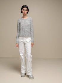 Cardigan in maglia morbida con bottoni