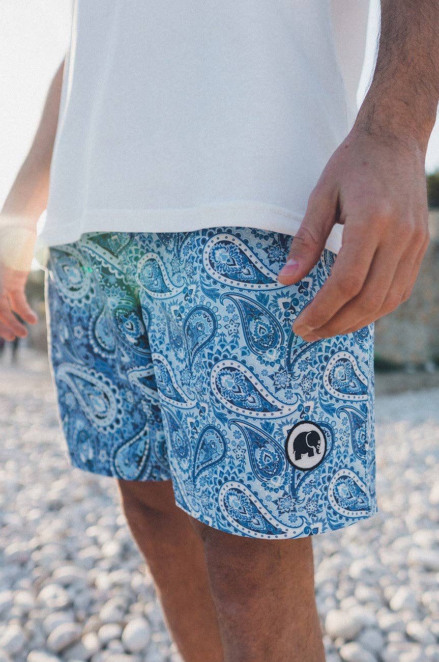 Costume da bagno uomo Breeze Paisley in filato SEAQUAL®
