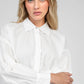 Camicia bianca SANAMA con colletto smerlato
