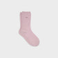 Calze in lana e angora rosa