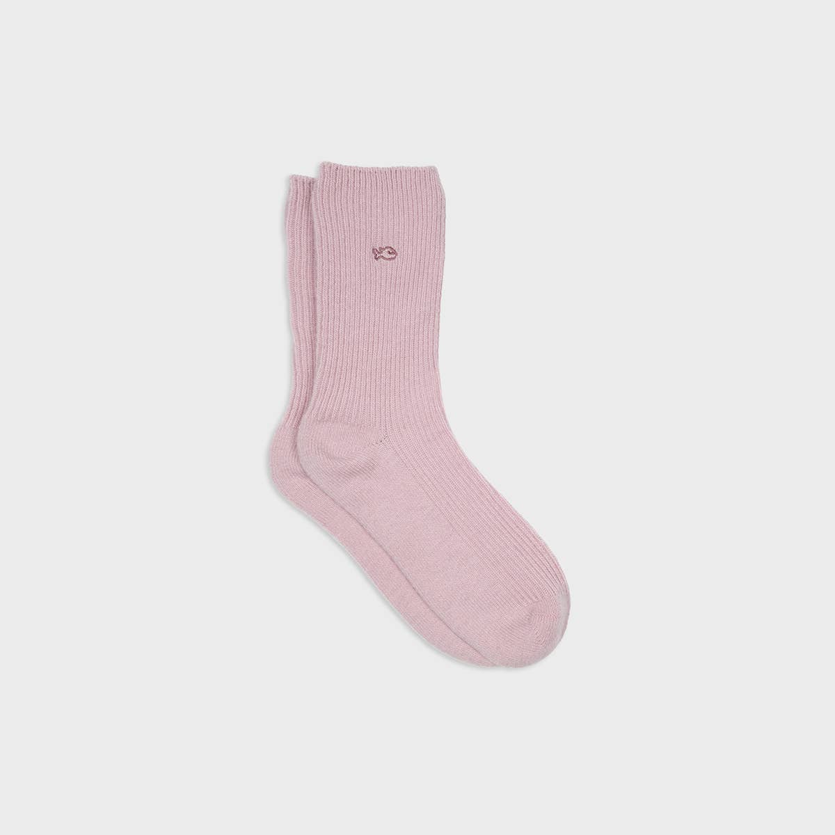 Calze in lana e angora rosa