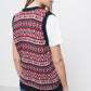 Gilet in Maglia Jacquard con Scollo a V