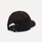 Cappellino in cotone con logo ricamato marrone