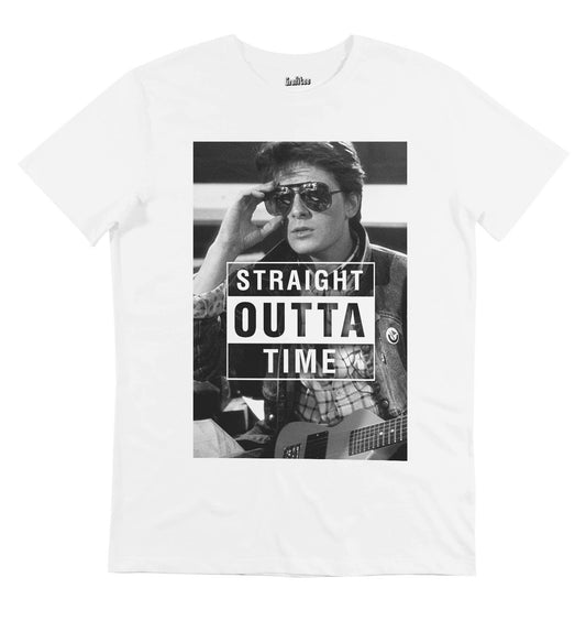 T-shirt unisex Straight Outta Time in cotone biologico