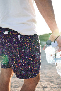 Costume da bagno uomo Dogtown in filato SEAQUAL® viola