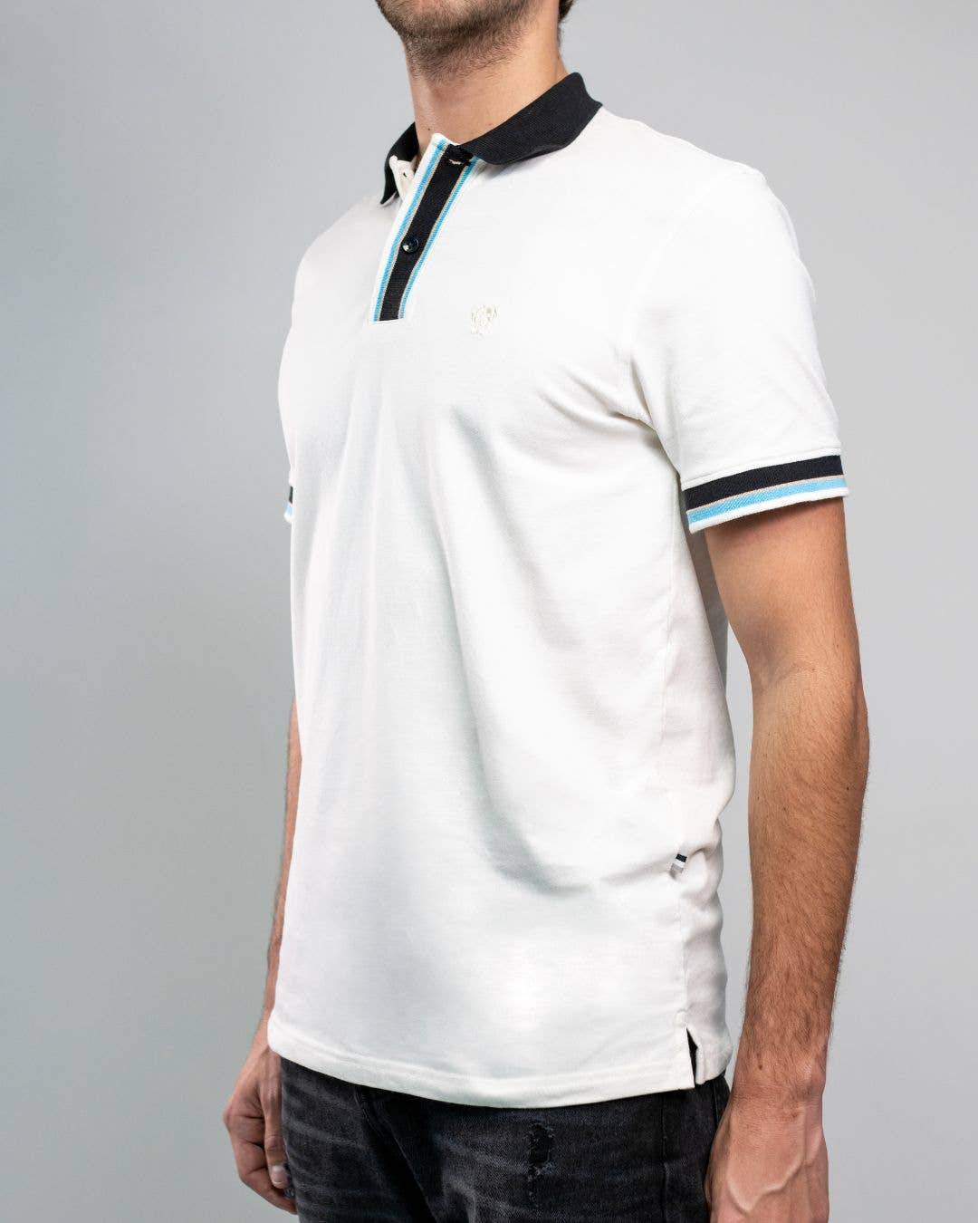 Polo uomo antimacchia Santorini in cotone piqué