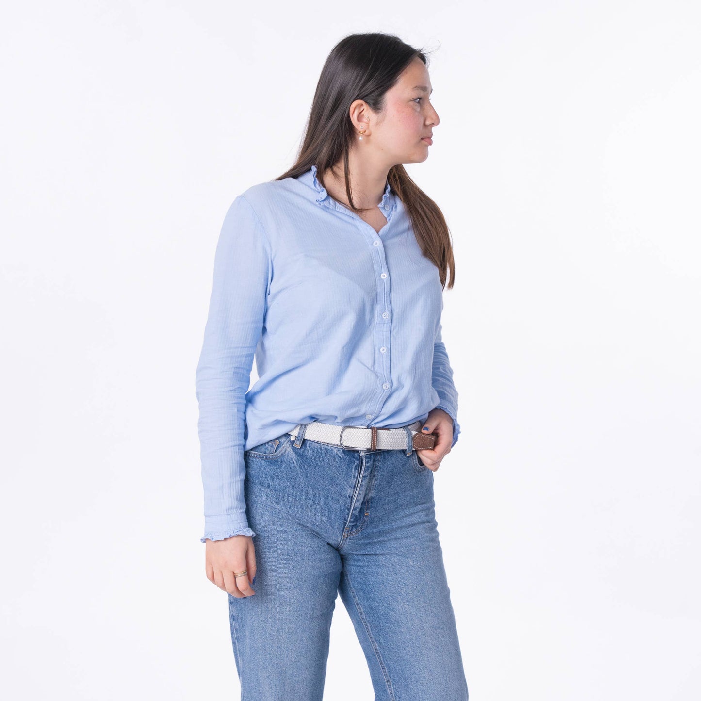 Cintura elastica intrecciata bianca Coconut