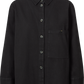 Camicia Sussie in twill di cotone biologico nero
