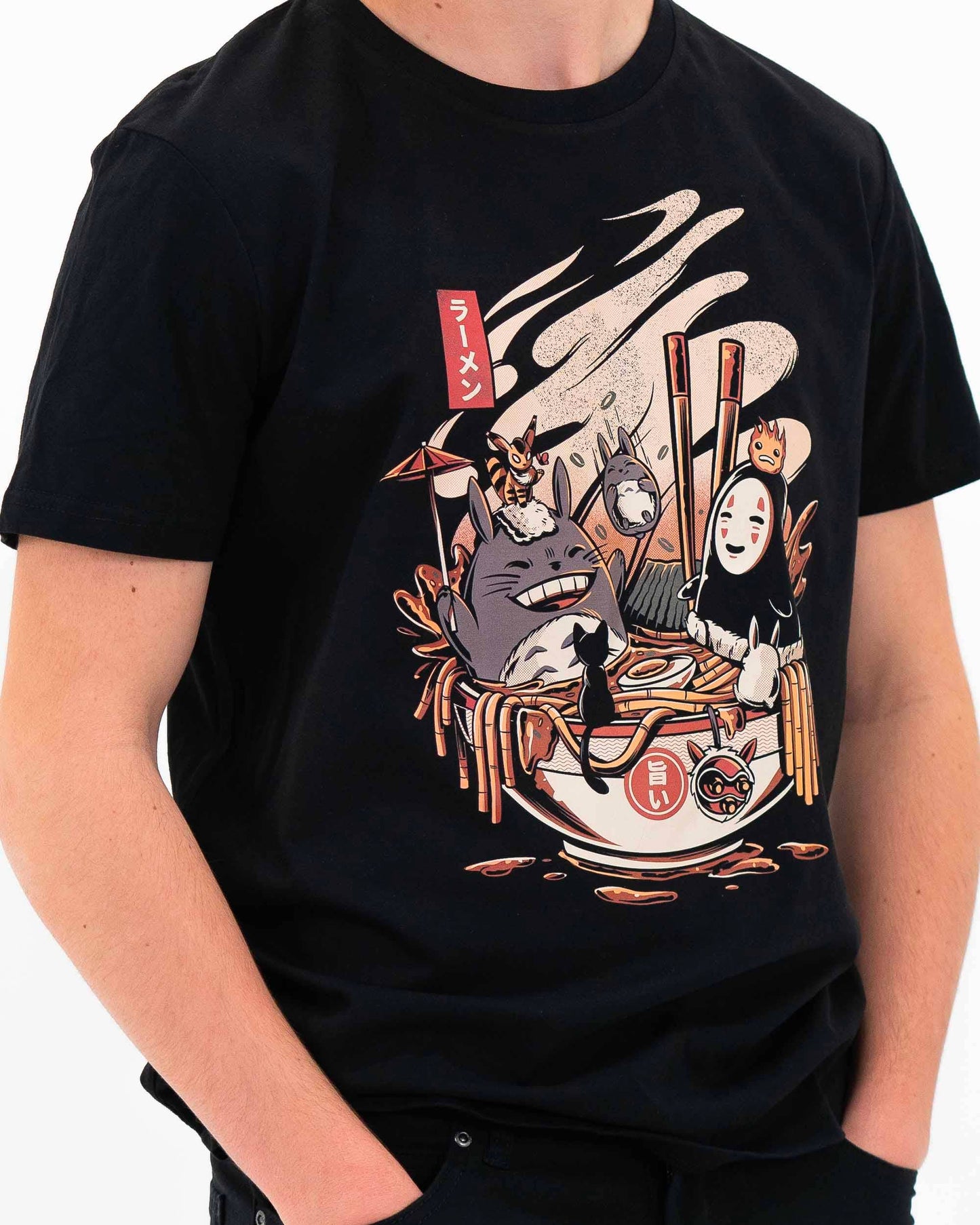 T-shirt vintage Ramen Pool Party in cotone biologico