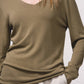 Maglione in maglia scollo a V senza cuciture