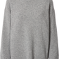 Maglione Emely in lana d’agnello biologica GOTS grigio mélange