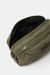 Borsa trapuntata a rombi con tracolla regolabile