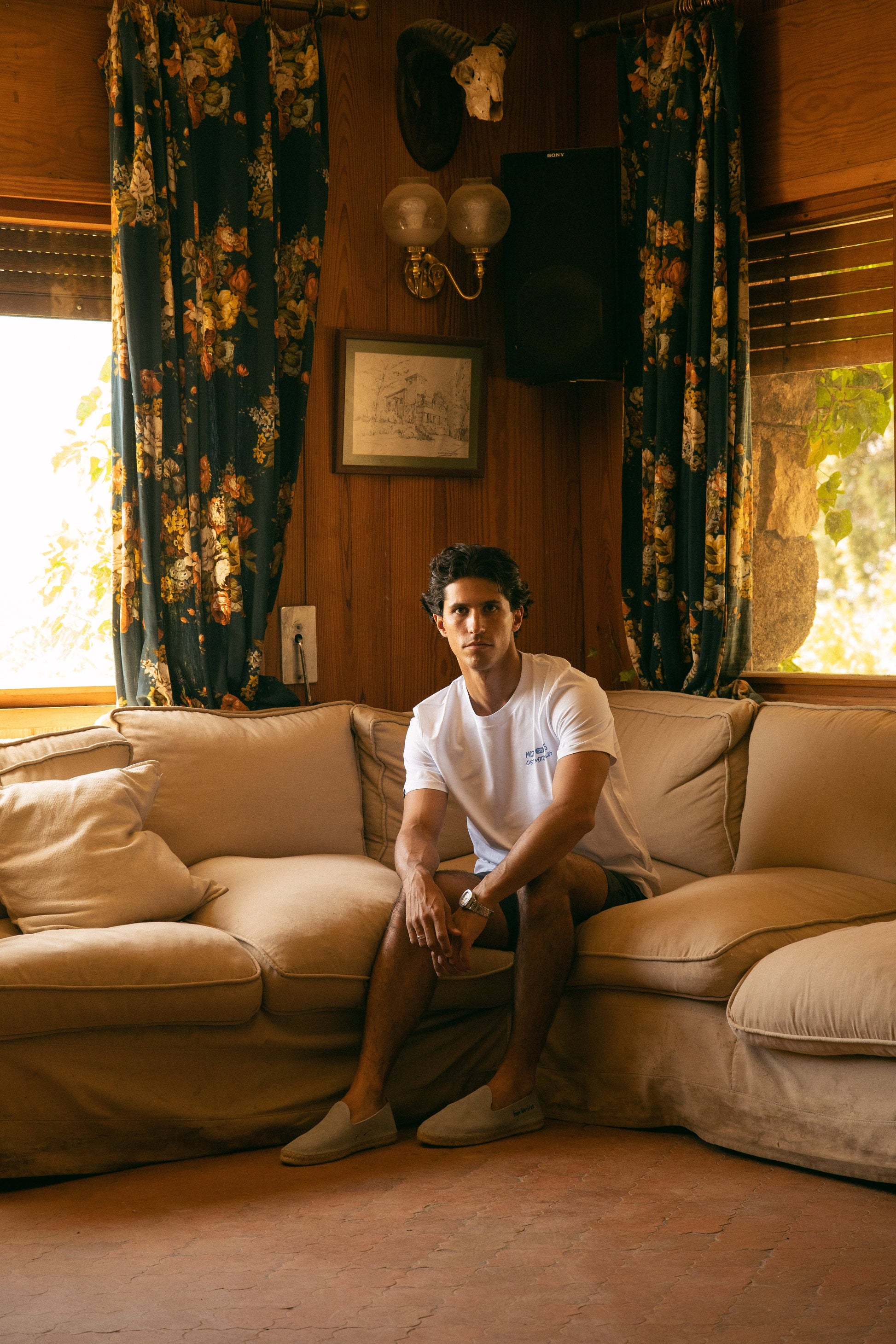 Espadrillas Sawing in suede con suola in juta