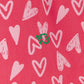 Boxer in cotone biologico con stampa cuori Valentin