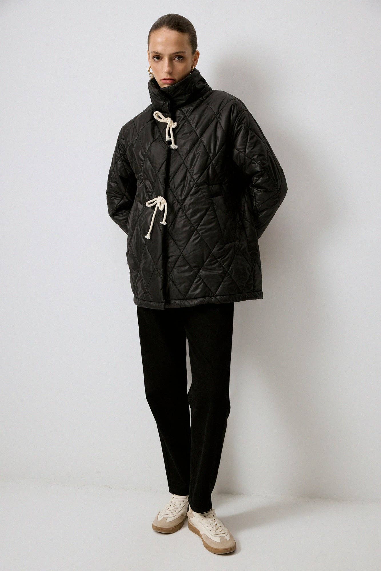 Cappotto trapuntato oversize