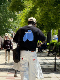 Pantaloni denim a pieghe Hope Heals