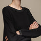 Maglione in maglia con lurex girocollo da donna