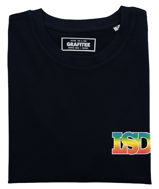 T-shirt unisex in cotone biologico con logo LSD