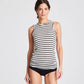 Top smanicato a righe stile marinaro Alberte