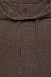 Maglione in lana con cappuccio e coulisse