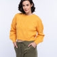 Maglione cropped in maglia a trecce da donna