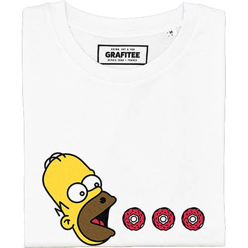 T-shirt Simpson Pacman in cotone biologico