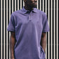 Polo in cotone biologico tinta pigmento Beacon Blue