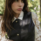 Gilet in similpelle nero Hulysse