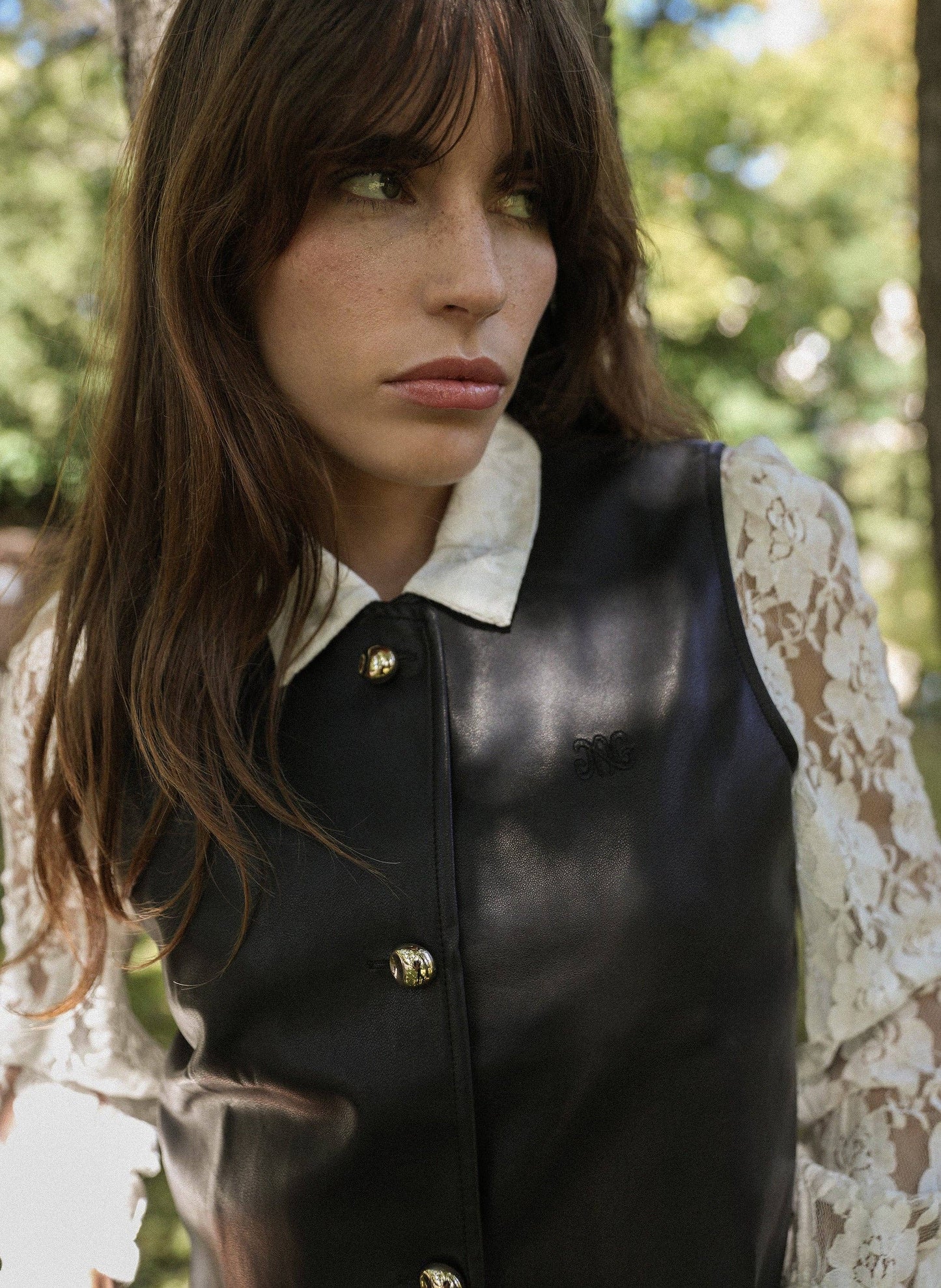 Gilet in similpelle nero Hulysse