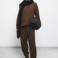 Pantaloni jogger in maglia a coste