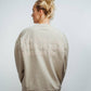 Felpa oversize Positive Mind beige