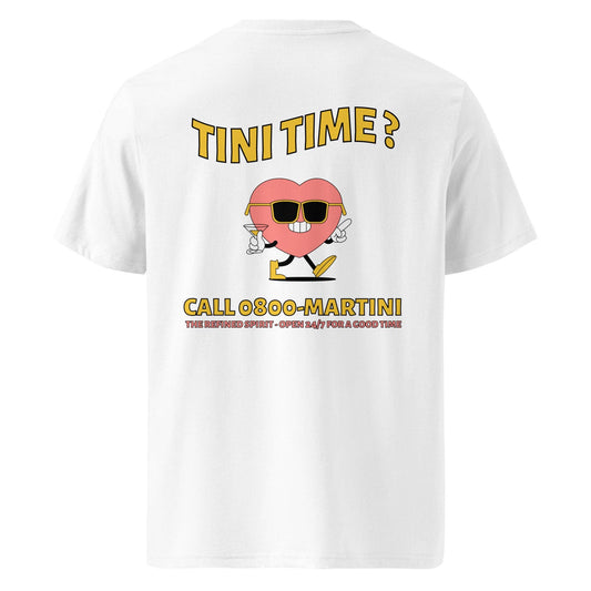 T-shirt biologica unisex con stampa "Call Martini"