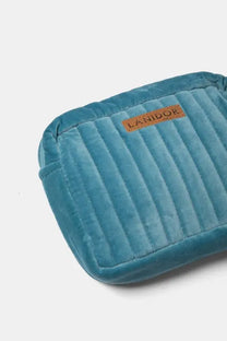 Borsa in velluto trapuntato con zip