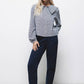 Pantaloni dritti essenziali in cotone stretch