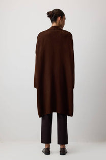 Cardigan oversize in maglia con tasca