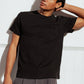 T-shirt con taschino in canapa biologica nero lavato