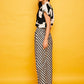 Pantaloni Conil a gamba dritta con vita elastica e coulisse