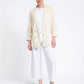 Blazer in lino e viscosa da donna