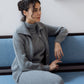 Cardigan chunky in misto cashmere