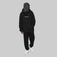 Felpa oversize nera con logo