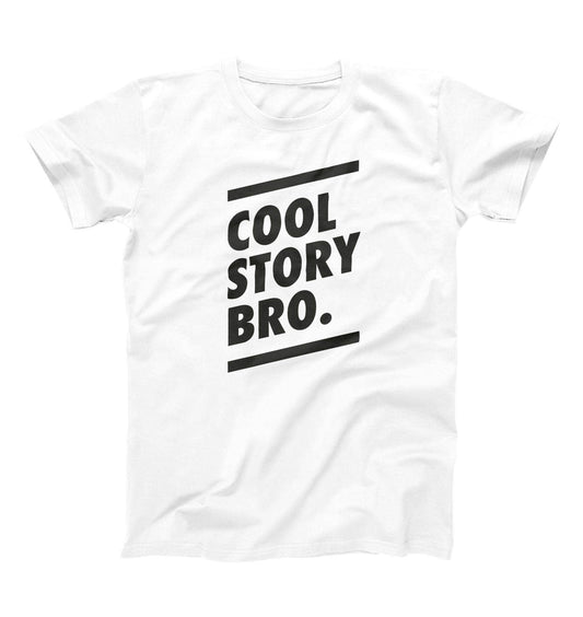 T-shirt unisex in cotone biologico con scritta “Cool Story Bro”